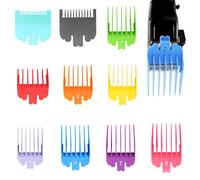 10 Pcs Clipper Guards,Multi-Color Plastic 16 Guard Cipper,Durable and Lightweight, Replacement Hair Clipper Limit Comb Multi-Size Guide Comb Suitable for Most Hair Clippers and Trimmers