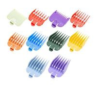 10 pcs Clipper Guards Set,Hair Combs Professional Guide,Caliper Sleeve Limit Comb Accessories,Tools Specially Designed to Fit Clipperstrimmers,Universal Attachments,for Trimmers,Multicoloured