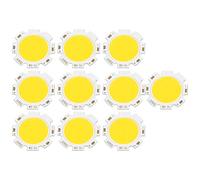 10 PCS Cob LED Chips, Good Thermal Performance and Lower Power Loss LED Lamp Light Easily Manageable Round Cob LED 3w High Power LED Chip Bulb Lamp Light (Warm Light 3000K)