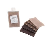 10 Pcs Coffee Bangs Posts, Square Plastic Paste Hair Pads, Easy-to-Use Hair Styling Tools and Grippers for Barbers - Clips and Barrettes Hair Accessories