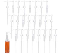 10 Pcs Coffee Syrup Pump for 750 ml (25.4 Fl Oz) Bottle, Syrup Dispenser Pumps Compatible with Monin Glass Bottles - No Clog, Precise Dispensing, Includes 10 Tip Covers - for Coffee Bar, Kitchen, Whit
