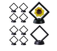 10 Pcs Coin Floating Stand, Coin Capsules, Coin Snaps Holders, Coin Display Box Display Frame Kit for Coins Jewelry Medallions Stones, 2.75"x2.75"x0.75"