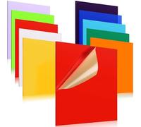 10 Pcs Colored Opaque Acrylic Sheets 30 x 30 cm, 3mm Thick Colored Plastic Sheets Colored Acrylic Panels Laser Cutting Board Engraving Material for DIY Projects Holiday Decorations & Tag Sign Design