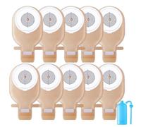 10 PCS Colostomy Bags with Exhaust, One Piece Ostomy Bag Ostomy Supplies, Drainable Pouches with Closure for Ileostomy Stoma Care, 20-65 mm Cut to Fit