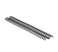 10 Pcs Comb Binding Spines 15mm 34 Holes Black Plastic Loose Leaf Binding Combs 120 Sheet Capacity Stationery Book Ring for Notebook Diary Scrapbook(Black)