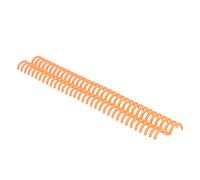 10 Pcs Comb Binding Spines 15mm 34 Holes Black Plastic Loose Leaf Binding Combs 120 Sheet Capacity Stationery Book Ring for Notebook Diary Scrapbook(Orange)
