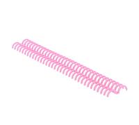10 Pcs Comb Binding Spines 15mm 34 Holes Black Plastic Loose Leaf Binding Combs 120 Sheet Capacity Stationery Book Ring for Notebook Diary Scrapbook(Pink)