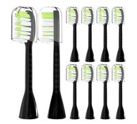 10 PCs,Compatible with Philips Sonicare One Electric Toothbrush Replacement Toothbrush Heads, for HY1100(Shadow Black)