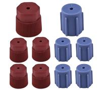 10 Pcs Conditioning Valve Covers, A/C Cap 13mm Low Side and 16mm High Side Air Conditioning Service AC System Port Caps, Suitable for Most Cars