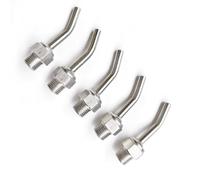 10 PCS Coolant Pipe Adjustable 304 Stainless Steel Screw-in Coolant Nozzle High-Pressure Water Oil Cooling Tube for Lathe, Milling, CNC Machine 1/2" Diameter 20.5mm (0.81in) Tube length 60mm(2.36in)