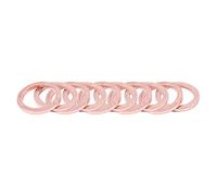 10 Pcs Copper Crush Washer Flat Ring Sealing Gasket 12 mm x 17 mm x 1.5 mm