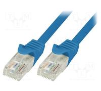 10 pcs : CP2056U - Patch cord, U/UTP, 6, stranded, CCA, PVC, blue, 2m, 24AWG