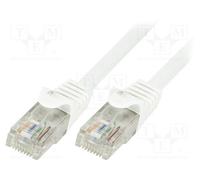 10 pcs : CP2061U - Patch cord, U/UTP, 6, stranded, CCA, PVC, white, 3m, 24AWG