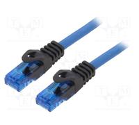 10 pcs : CPP002 - Patch cord, U/UTP, 6a, solid, Cu, blue, 2m, RJ45 plug,both sid