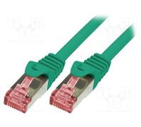 10 pcs : CQ2075S - Patch cord, S/FTP, 6, stranded, Cu, LSZH, green, 5m, 27AWG
