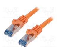 10 pcs : CQ3048S - Patch cord, S/FTP, 6a, stranded, Cu, LSZH, orange, 1.5m, 27AW