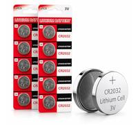 10 PCS CR2032 Lithium Coin Cell Battery Ultra High Capacity Powerful 3V Output, Use for Remote, Car Fob, Car Key, Motherboard, Calculators, Toys, Watches and More (2032, DL2032, BR2032, KL2032)