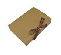 10 Pcs Craft Large Packaging Handmade Bridesmaid Proposal Gifts Box Birthday Party Favor Paper Cardboard Boxes(Brown,13x11x3.5cm)