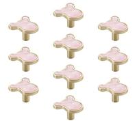 10 Pcs Creative Kids Room Cabinet Pulls, Single Hole Drawer Knobs Zinc Alloy Handles with Screws for Kitchen Cabinets Wardrobe Wooden Furniture Hardware Nursery Decoration Knob