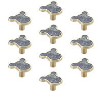 10 Pcs Creative Kids Room Cabinet Pulls, Single Hole Drawer Knobs Zinc Alloy Handles with Screws for Kitchen Cabinets Wardrobe Wooden Furniture Hardware Nursery Decoration Knob