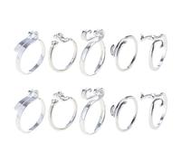 10 Pcs Crochet Rings Set Adjustable Yarn Tension Rings Stylish Crochet Finger Accessories Multicolor Crochet Accessories for Knitting Lovers