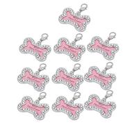 10 Pcs Custom Pet ID Tag, Dog Cat Anti - Loss Tag, Stainless Steel Engraved Name Tag with Write - On Note, Personalized Hanging Necklace for Puppy Kitten Collar