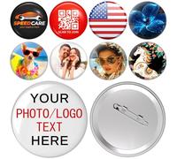 10 PCS Custom Pins, 1.8"/2.3" Personalized Metal Badges with Photo/Text, Birthday Pin Backpack Decorations Custom Buttons Pins for School Company Party Events, Personalized Gifts for Corporate Events