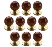 10 pcs Cute Ceramic Cabinet Knob 25mm Drawer Knobs, Single Hole Pulls Handles for Kitchen Bedroom Cupboard Dresser Wardrobe Handle Nursery Unique Cabinet Decor Hardware