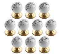 10 pcs Cute Ceramic Cabinet Knob 25mm Drawer Knobs, Single Hole Pulls Handles for Kitchen Bedroom Cupboard Dresser Wardrobe Handle Nursery Unique Cabinet Decor Hardware