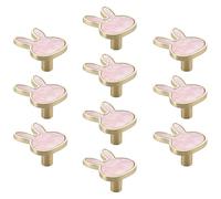 10 Pcs Cute Rabbit Cabinet Knob Drawer Handles Dresser Closet Knobs Zinc Alloy Drawer Pulls for Bedroom Kids Room Single Hole Pull Furniture Closet Wardrobe Handle