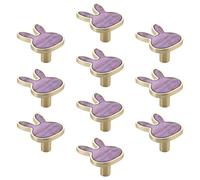 10 Pcs Cute Rabbit Cabinet Knob Drawer Handles Dresser Closet Knobs Zinc Alloy Drawer Pulls for Bedroom Kids Room Single Hole Pull Furniture Closet Wardrobe Handle