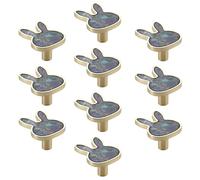 10 Pcs Cute Rabbit Cabinet Knob Drawer Handles Dresser Closet Knobs Zinc Alloy Drawer Pulls for Bedroom Kids Room Single Hole Pull Furniture Closet Wardrobe Handle