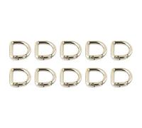 10 Pcs D Rings Carabiner Clip Metal Keychain Spring D Rings Hook Hardware Accessories for Car Keyring Backpacks Strap