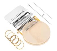 10 Pcs Darning Loom, Small Knit Patch, Knit Patch Loom with Knitting Needles, Quickly Mending Clothing Holes Mini Loom, Darning Kit for Repair Jeans Socks DIY Craft