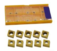 10 Pcs DCMT060204 Carbide Inserts for Purpose Metal Removal on Manual and CNC Milling Machines