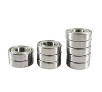 10 Pcs Deep Groove Ball Bearing Small Bearing Iron Cover Bearing Silver 8mm x 24mm x 8mm, 628ZZ Bearing Steel Z1