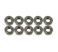 10 Pcs Deep Groove Ball Bearings Deep Groove Bearings Skating Mechanical Transmission Bearings 17mm x 40mm x 12mm