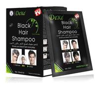 10 PCS Dexe Black Hair Shampoo Instant Hair Dye for Men Women Black Color - Temporary Hair Dye- for Woman & Man