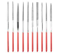 10 Pcs Diamond Needle File Set, Mini Diamond Files, Small Needle Jewelry File Set for Metal Modelling Wood Carving Craft Glass Files(3 x 100mm)