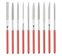 10 PCS Diamond Needle File Set, Mini Needle Jewelry File Set, Needle Files for Jewellery Making, Wood Carving & Crafting(2 x 100mm)
