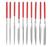 10 PCS Diamond Needle File Set, Small Diamond Needle Files Set for Jewlery Metal Glass Stone Grinding, Polishing and Engraving(Round Triangular Square Flat Shape)