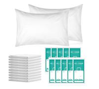 10 Pcs Disposable Pillow Covers 85 x 50 cm, Non Woven Cushion Covers For Travel,Disposable Pillow Case Home Bedding Supplie