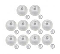 10 PCS DIY Empty Squishies Balloon Skins, 6cm Clear Elastic Rubber for Homemade Stress Balls, Fillable Sensory Squeeze Toy Kit, Slow Rising DIY Craft