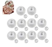 10 PCS DIY Empty Squishies Balloon Skins, Blank Pressure Ball Skin DIY-Kit, Homemade Stress Balls, Fillable Sensory Squeeze Toy Kit, Slow Rising DIY Craft (4cm)