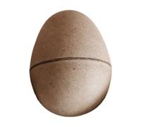 10 Pcs DIY Paper Mache Easter Eggs, Blank Craft Eggs for Decorating, Paint Your Own, Fillable, Easter Party Ornaments, Egg Hunt Basket Stuffers,