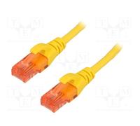 10 pcs : DK-1612-030/Y - Patch cord, U/UTP, 6, stranded, CCA, PVC, yellow, 3m, 2