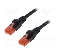 10 pcs : DK-1612-050/BL - Patch cord, U/UTP, 6, stranded, CCA, PVC, black, 5m, 2