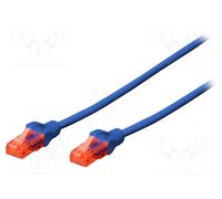 10 pcs : DK-1617-0025/B - Patch cord, U/UTP, 6, stranded, Cu, LSZH, blue, 0.25m,