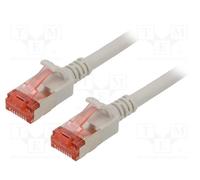 10 pcs : DK-1624-010S - Patch cord, U/FTP, 6, stranded, Cu, LSZH, grey, 1m, 28AW