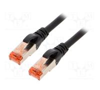 10 pcs : DK-1644-0025/BL - Patch cord, S/FTP, 6, stranded, Cu, LSZH, black, 0.25